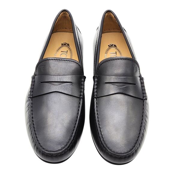 Tod’s Gommino Penny Driving Men’s Leather Loafers Black UK 6.5 US 8 - New $695 - Picture 4 of 7